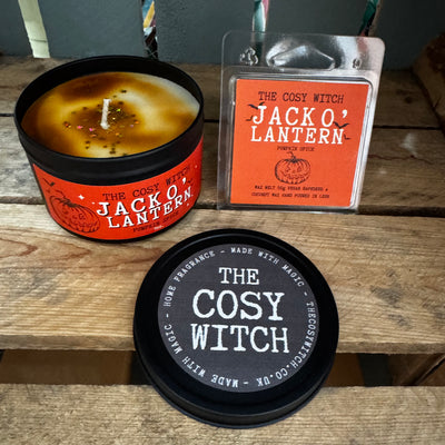 The Cosy Witch Jack O' Lantern Candle / Wax Melt at Bibelot Leek UK Stockist