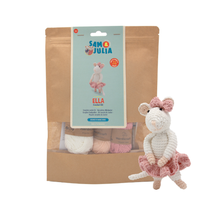 The Mouse Mansion Crochet Kit - Ella. Sam  Julia UK Stockist