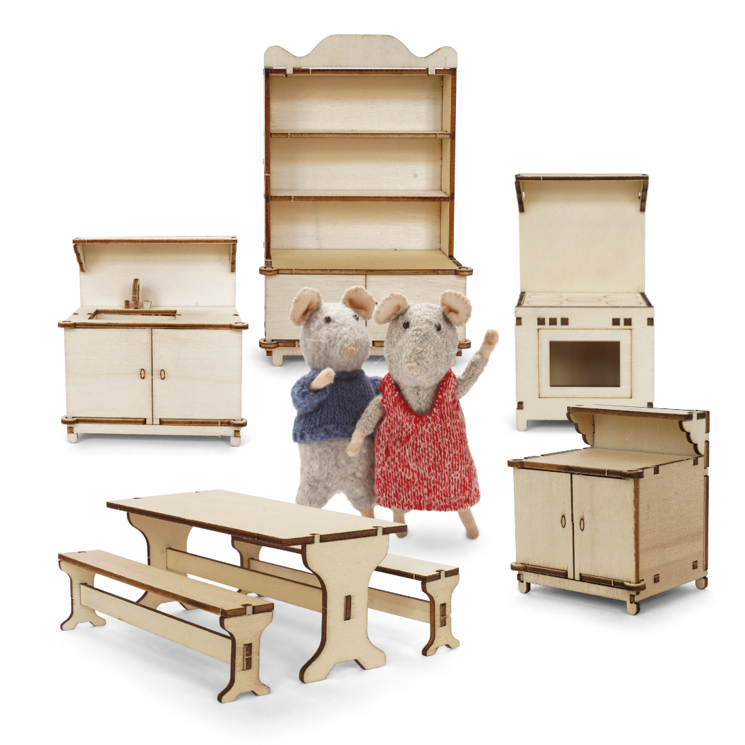 The Mouse Mansion Furniture Kit - Kitchen Sam & Julia UK Stockist