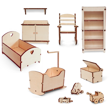 The Mouse Mansion Furniture Kit - Nursery Sam & Julia UK Stockist