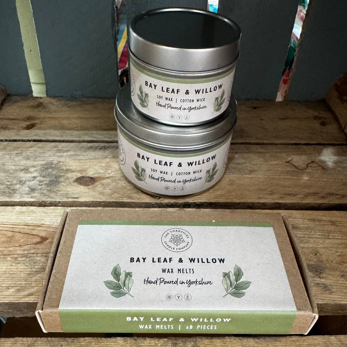 The Yorkshire Candle Company Bay Leaf & Willow Candle / Wax Melt at Bibelot Leek UK Stockist