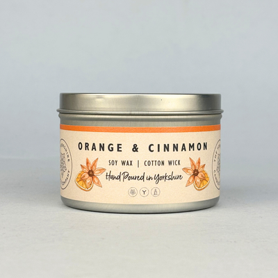 The Yorkshire Candle Company Orange & Cinnamon Candle / Wax Melt at Bibelot Leek UK Stockist