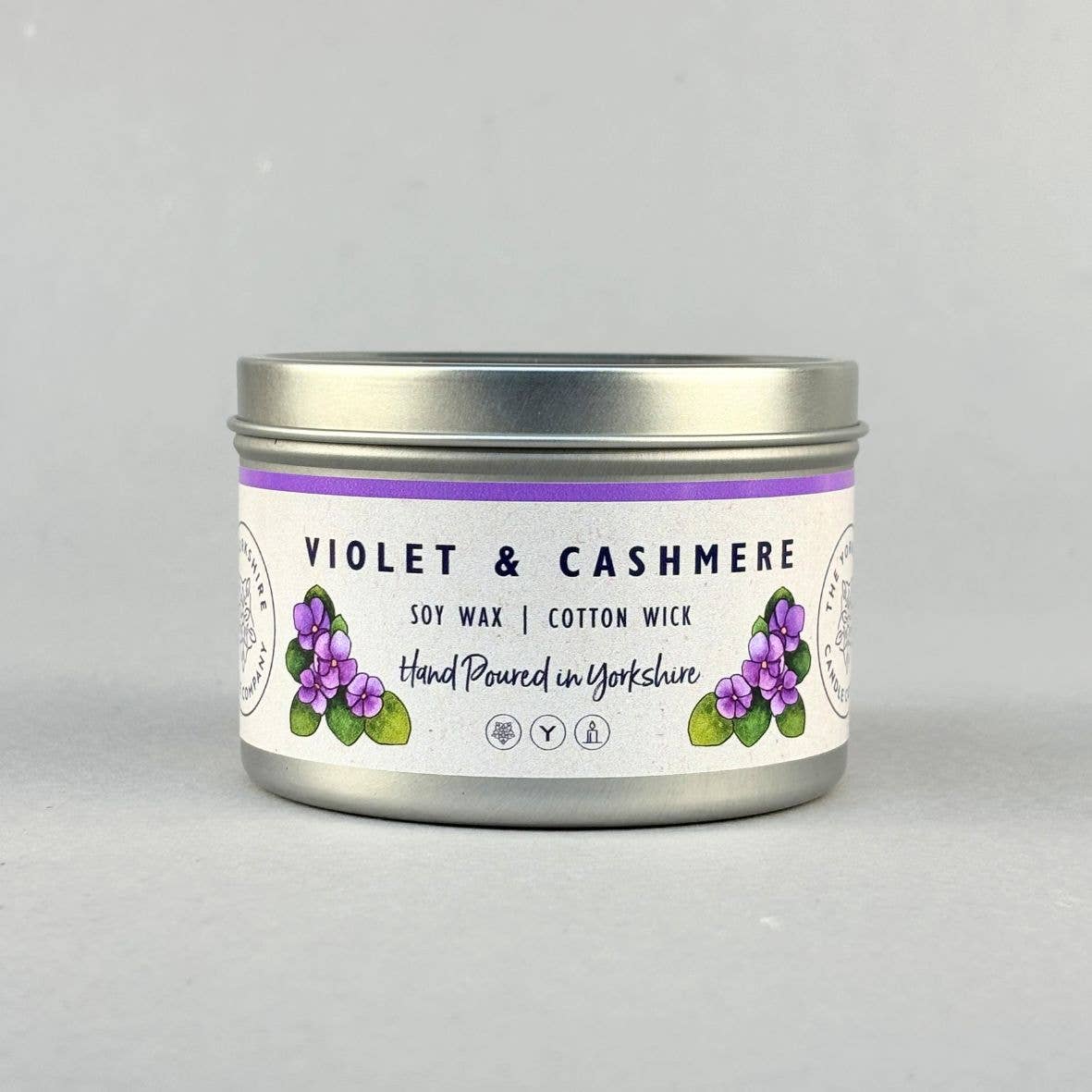 The Yorkshire Candle Company Violet & Cashmere Candle at Bibelot Leek UK Stockist