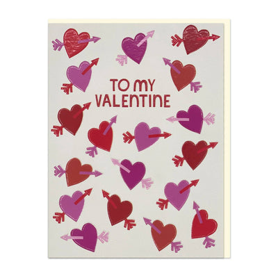 Raspberry Blossom To my Valentine Card at Bibelot, Leek