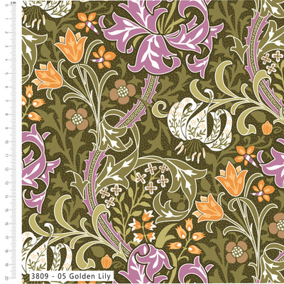 V&A William Olive Orchard - Golden Lily 3809-05 at Bibelot Leek UK Stockist