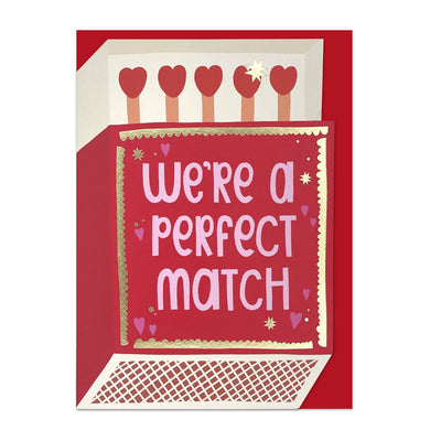 Raspberry Blossom  We're A Perfect Match Valentine Card at Bibelot, Leek