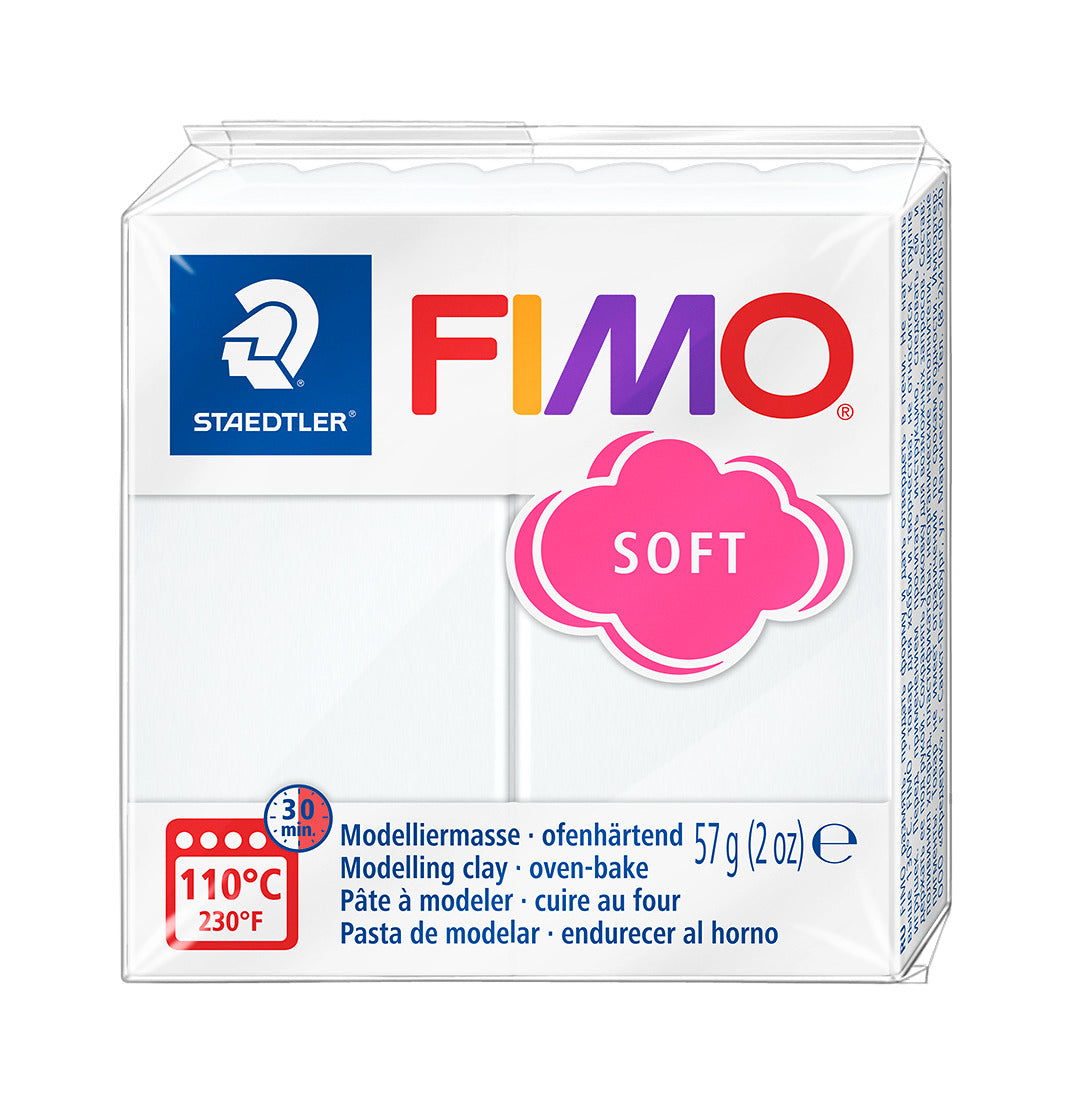 White - Fimo Soft 8020 - Single 57G at Bibelot Leek