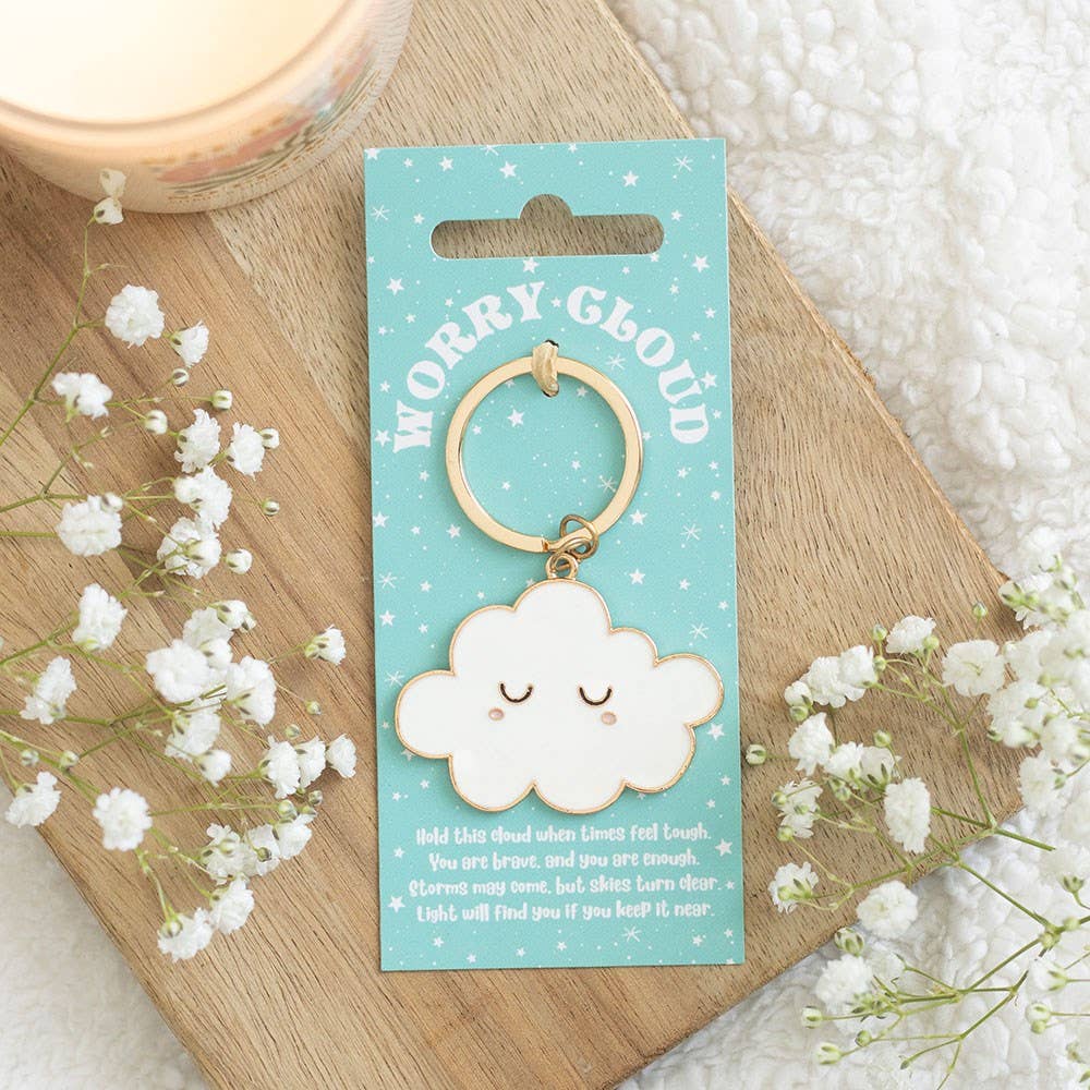 Worry Cloud Keyring at Bibelot Leek