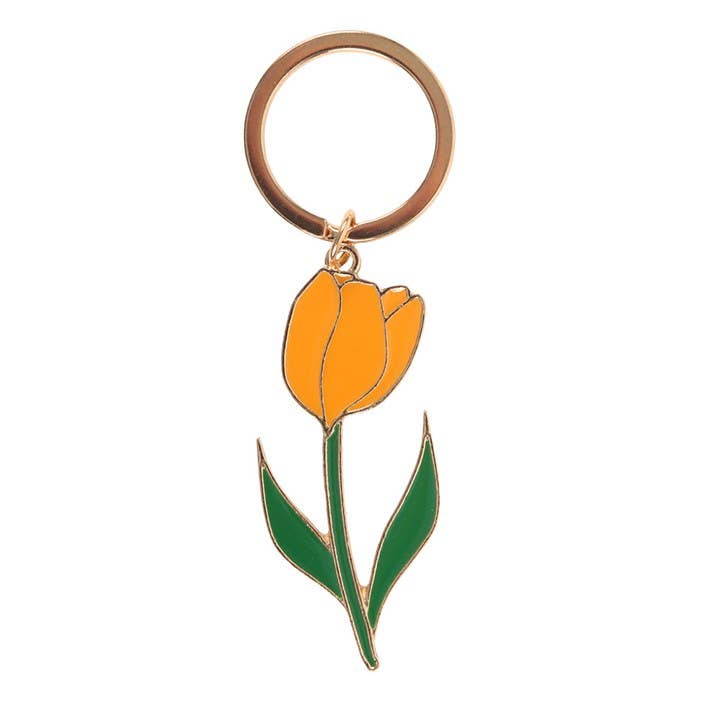 Yellow Spring Tulip Keyring at Bibelot Leek