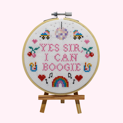 'Yes sir, I can Boogie' Large Cross Stitch Kit The Make Arcade at Bibelot, Leek 