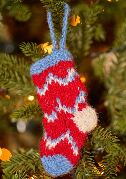 Knitted Stocking Decoration