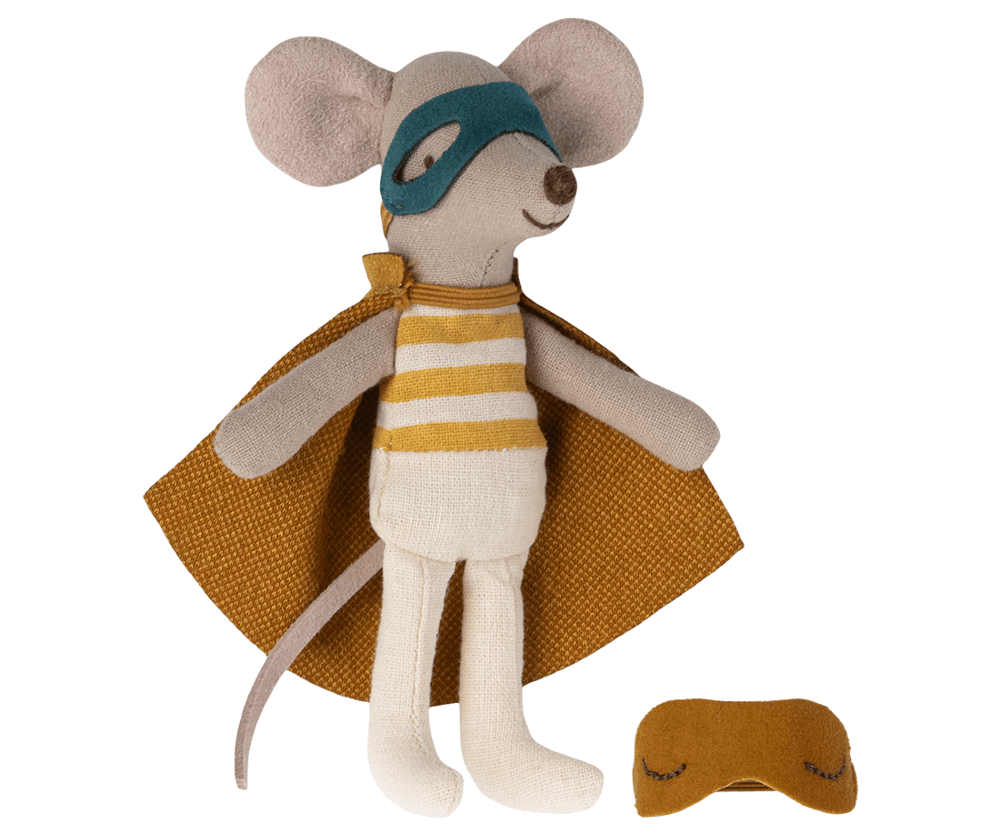 Maileg Super Hero Mouse, Little Brother in Matchbox image 1
