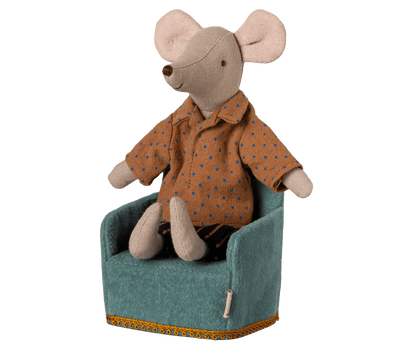 Maileg Mouse Folding Chair - Mint image 1