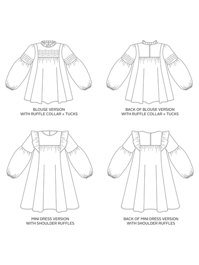 Tilly and the Buttons Marnie Blouse & Mini Dress Sewing Pattern image 17