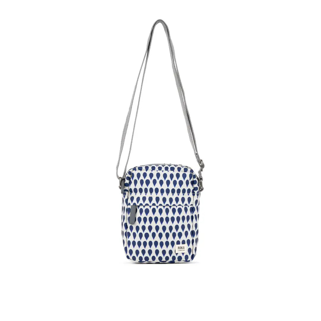 Roka Bond Crossbody Recycled Canvas: Denim Rain image 0