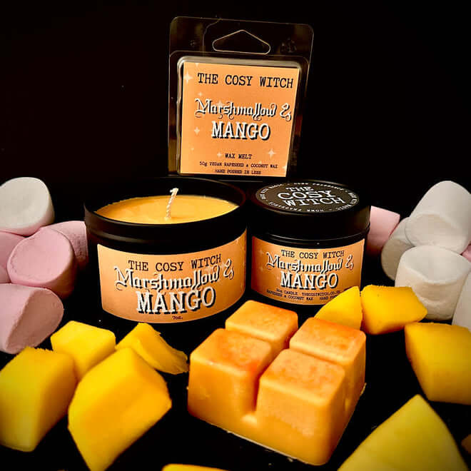 The Cosy Witch Marshmallow and Mango Candle / Wax Melt image 0