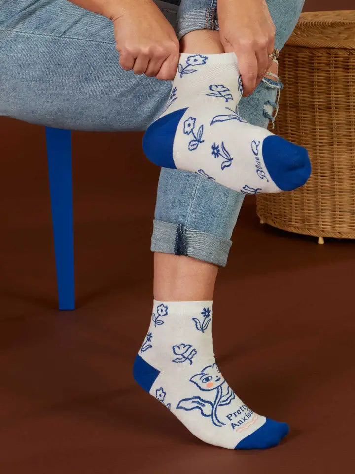 Blue Q 'Pretty Anxious' Women's Ankle Socks image 4
