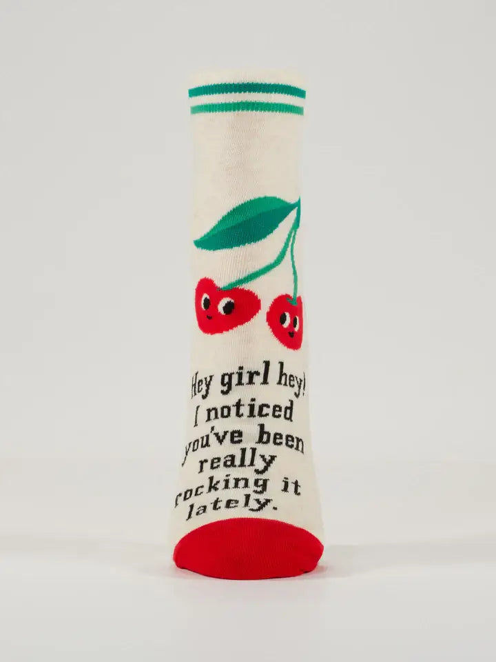 Blue Q 'Hey Girl, Rocking It Lately' Women's Ankle Socks image 2