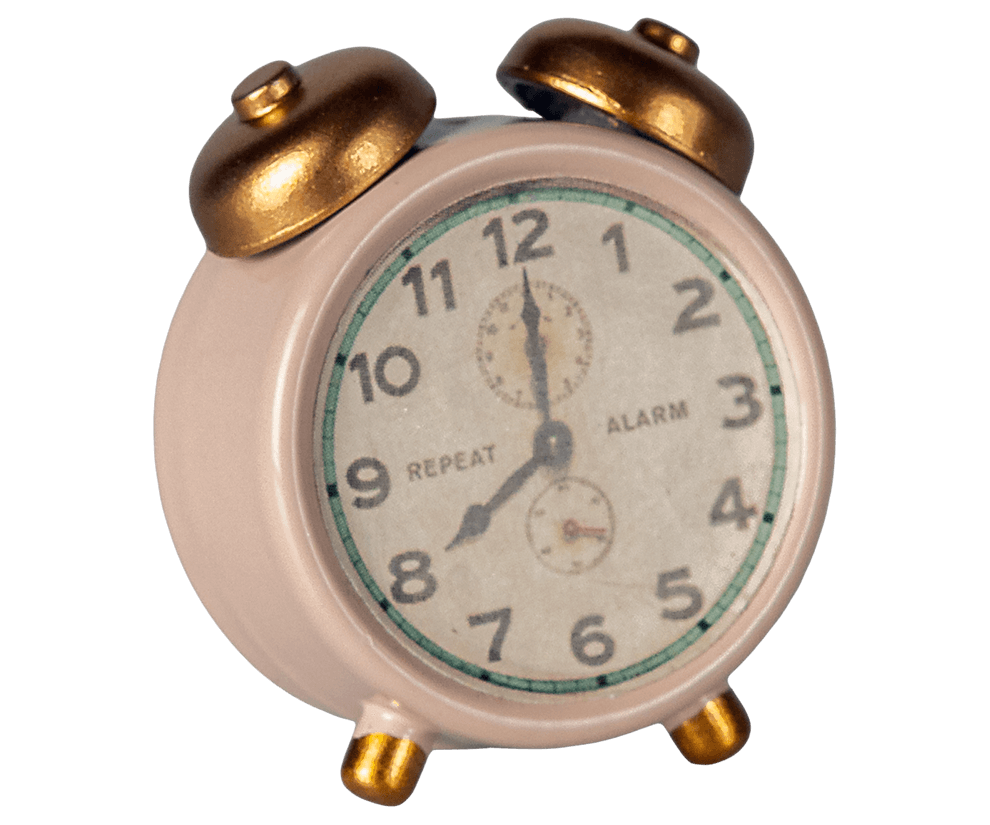 Maileg Mouse Alarm Clock - Powder image 1