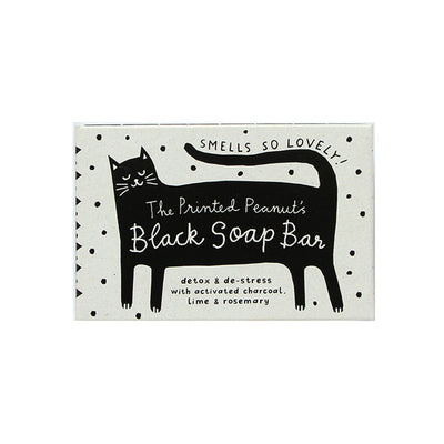 Black Cat Charcoal Natural Handmade Soap Bar at Bibelot Leek