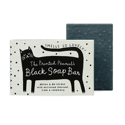 Black Cat Charcoal Natural Handmade Soap Bar at Bibelot Leek