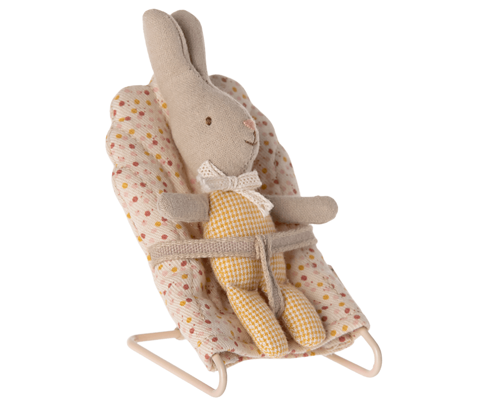 Maileg Rabbit, My - Yellow Check image 1
