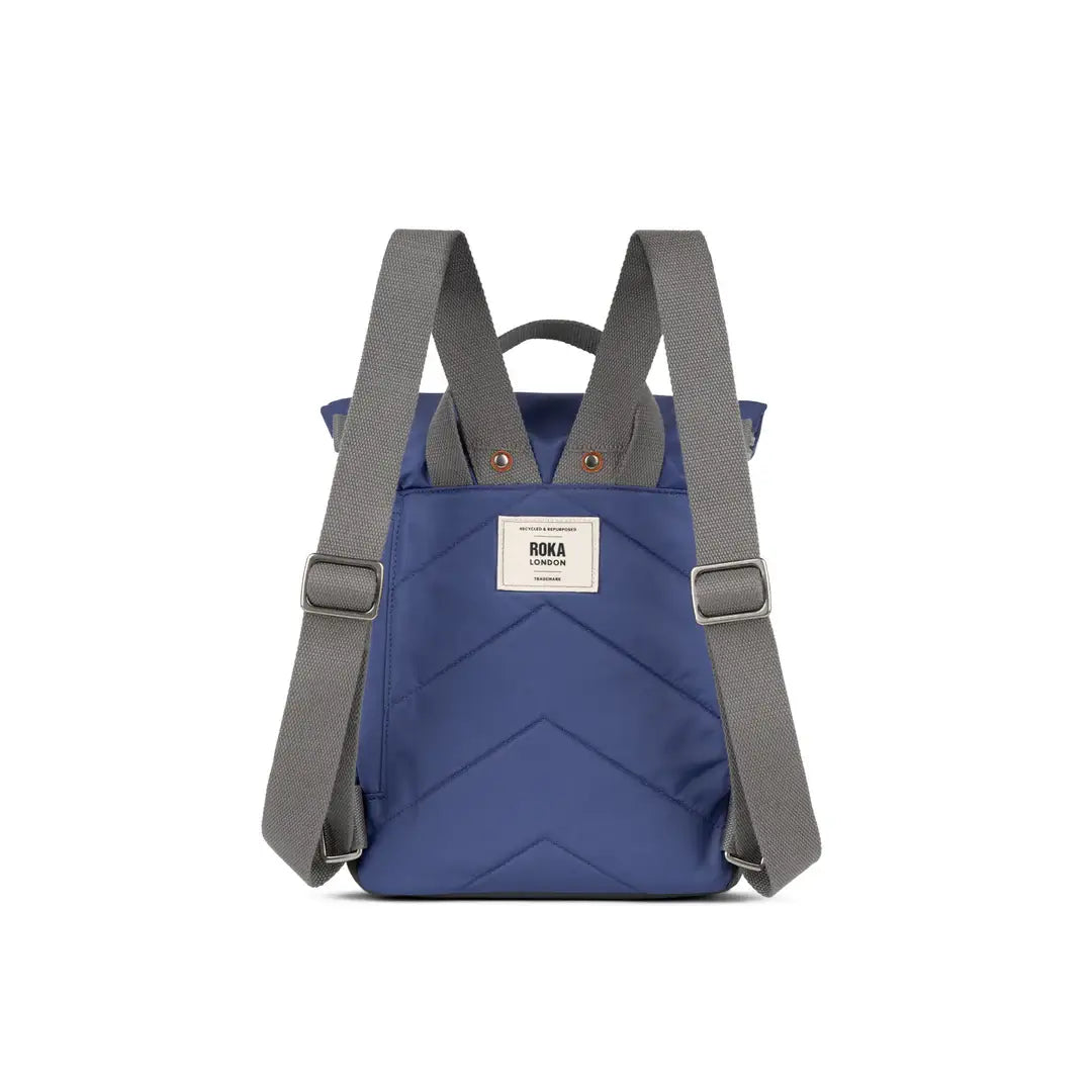 Roka Backpack Small Canfield B Recycled Nylon: Indigo image 3