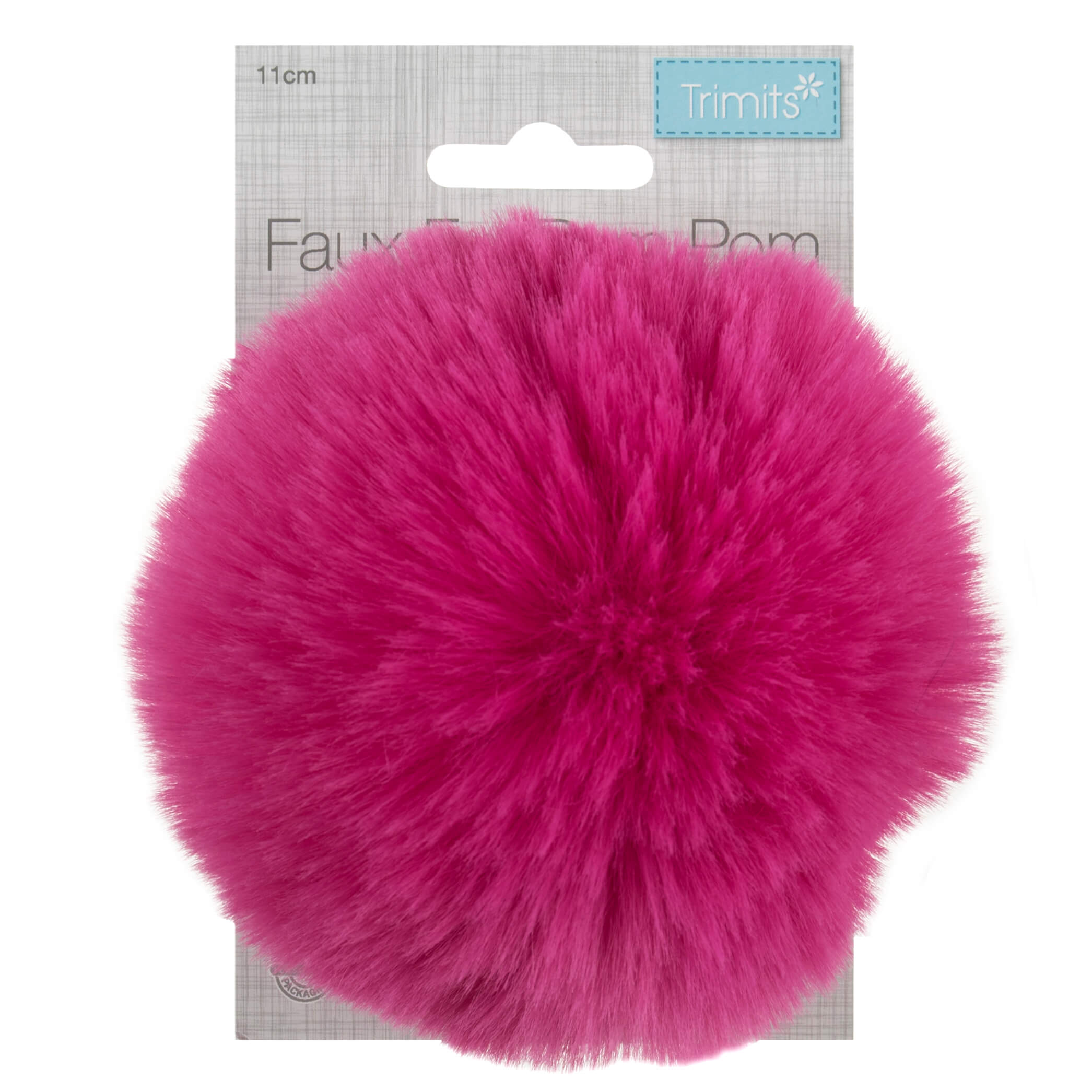 Faux Fur Cerise Pom Pom: Large image 1