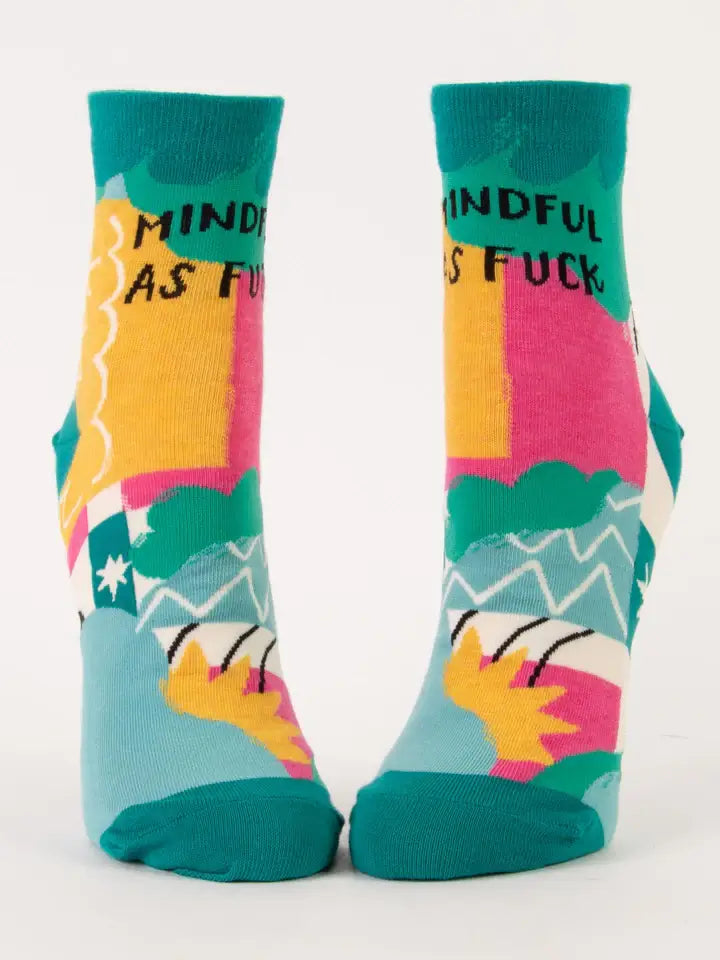 Blue Q 'Mindful as Fuck' Women's Ankle Socks image 0