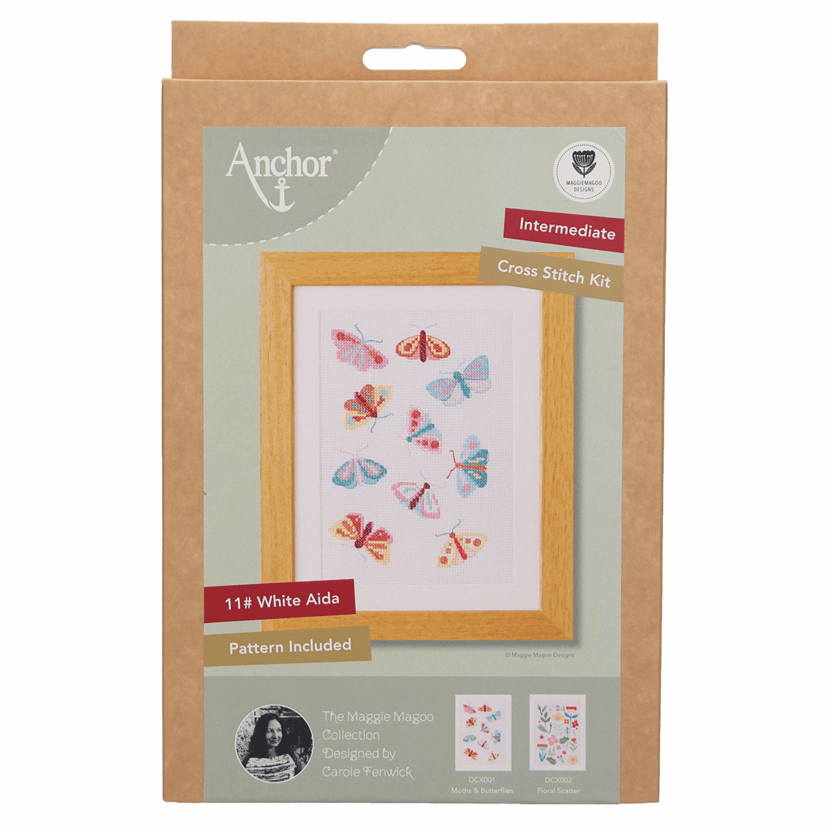 Moths &amp; Butterflies Counted Cross Stitch Kit image 0