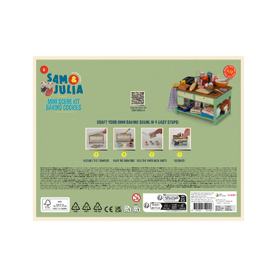 Mouse Mansion Mini Scene Kit – Baking Cookies Sam & Julia at Bibelot Leek UK Stockist
