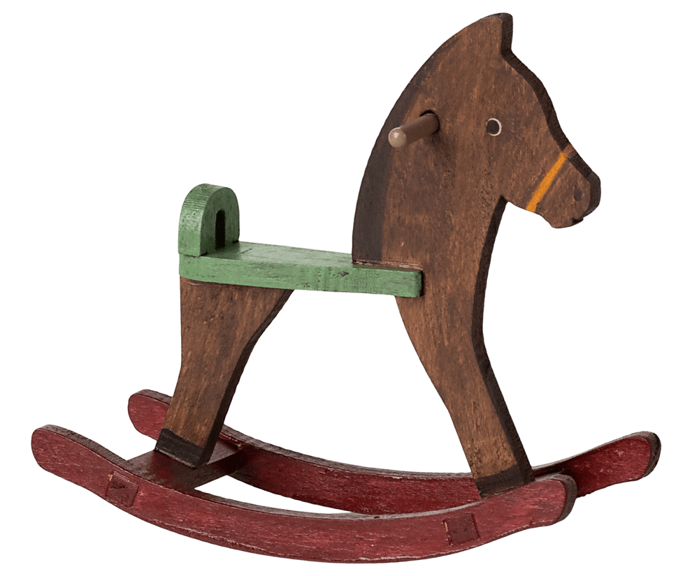 Maileg Rocking Horse, Mouse - Dark Brown image 0