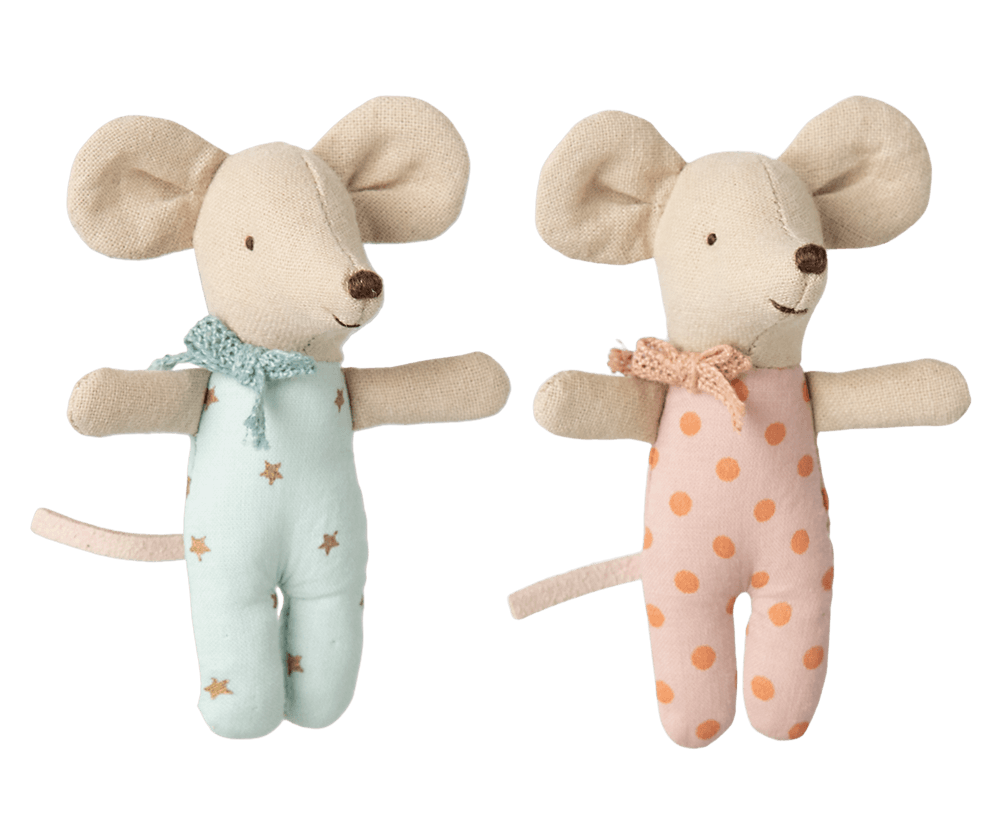 Maileg Twins Baby Mice in Matchbox image 1