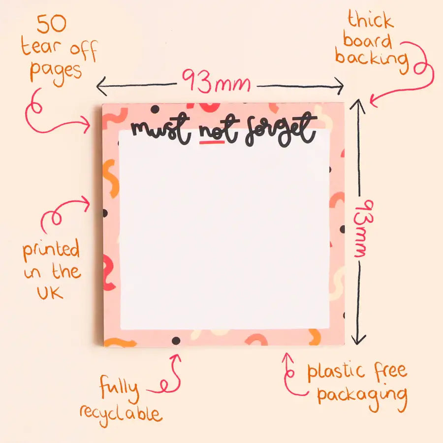 Memo Pad - Must Not Forget image 1