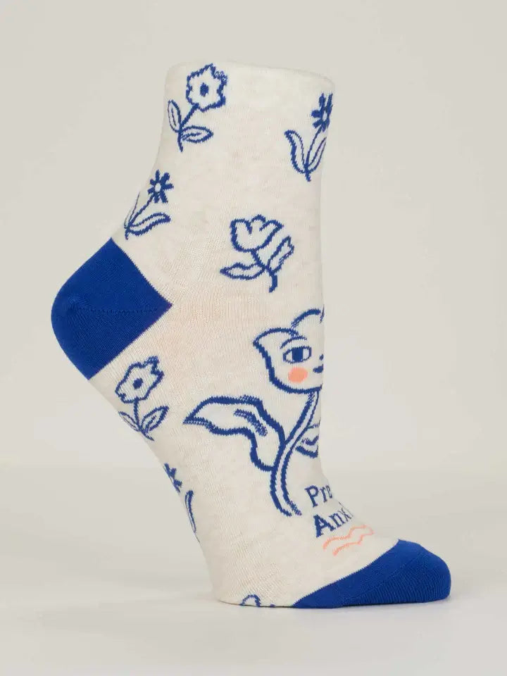 Blue Q 'Pretty Anxious' Women's Ankle Socks image 3