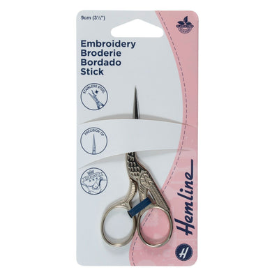 Hemline Stork Embroidery Scissors at Bibelot Leek