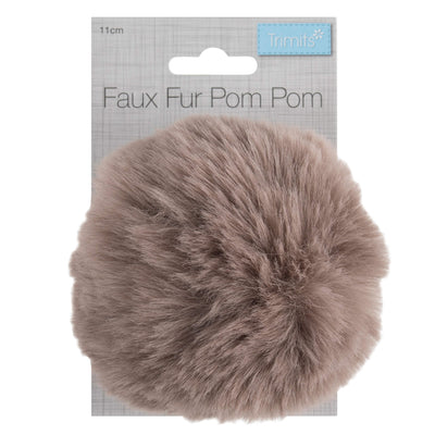 Faux Fur Mink Pom Pom: Large image 1