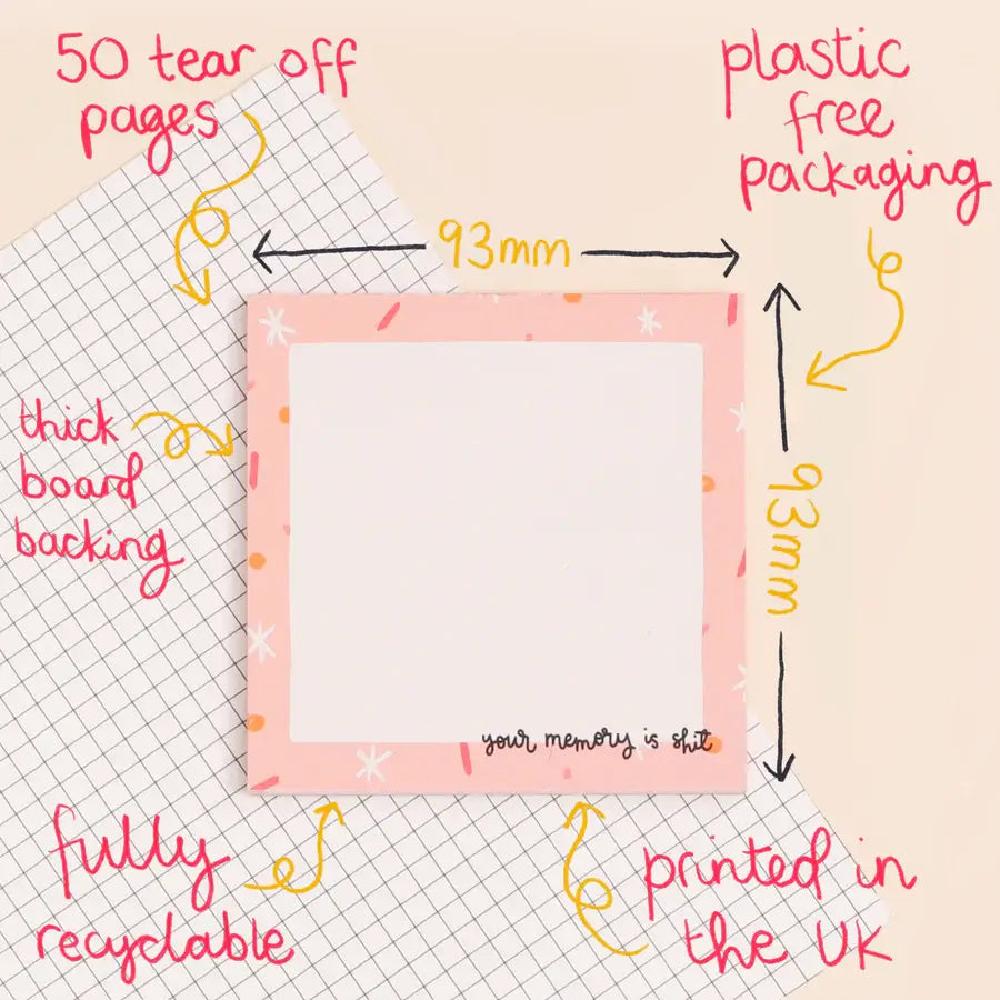 Memo Pad - Your Memory Is Shit image 2