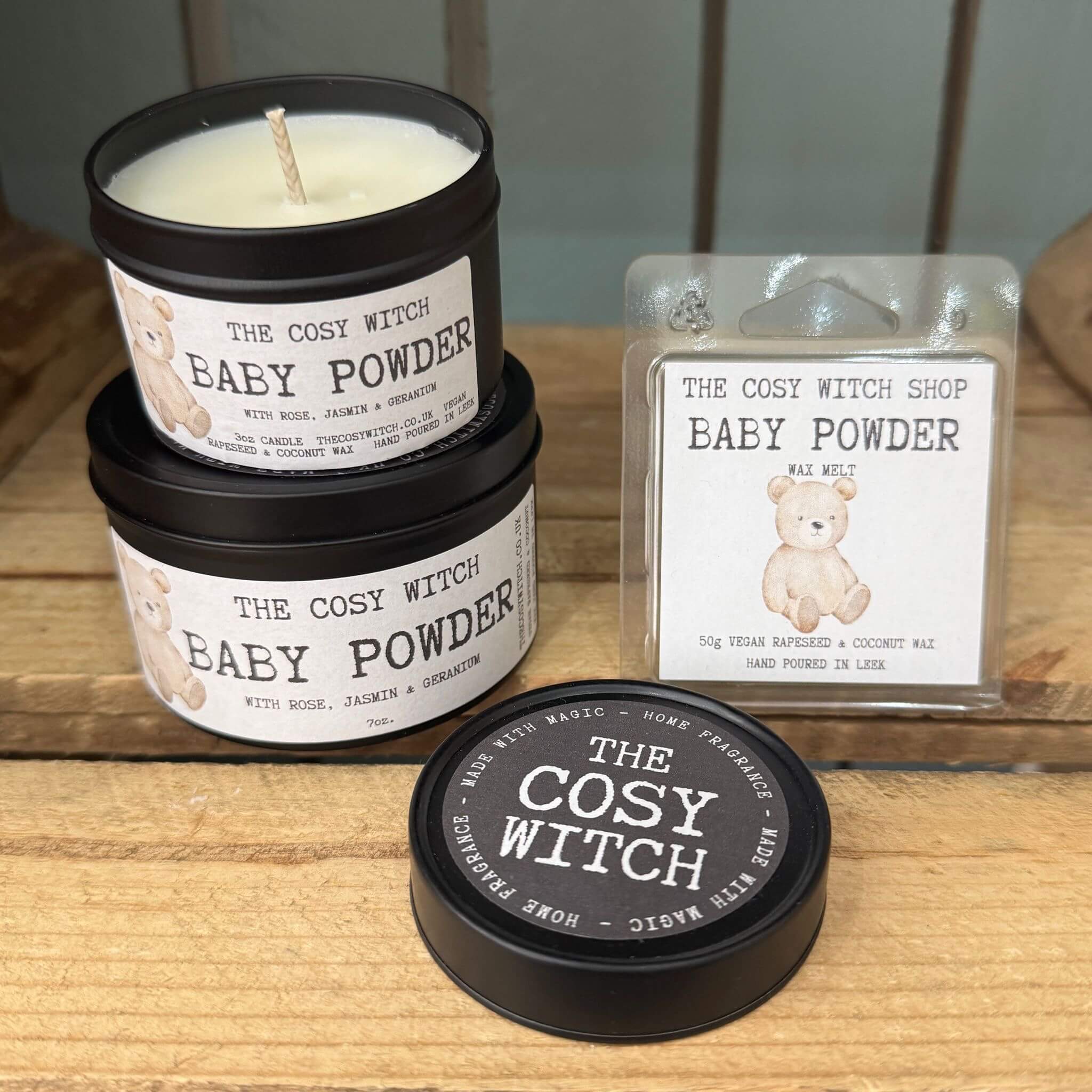 The Cosy Witch Baby Powder Candle / Wax Melt image 0