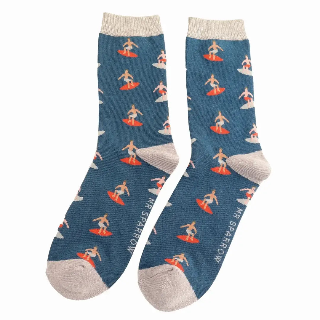 Mr Sparrow Surfers Socks: Navy image 0