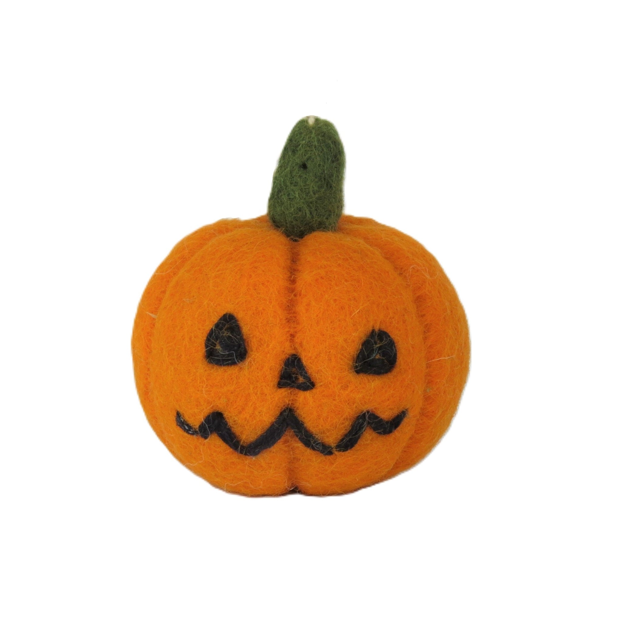 felt Halloween Pumpkin with Face