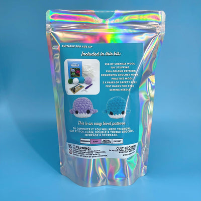 Cult Crochet Whale Crochet Kit – Amigurumi Chenille Craft Kit at Bibelot Leek UK Stockist