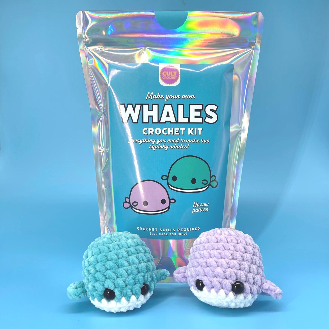 Cult Crochet Whale Crochet Kit – Amigurumi Chenille Craft Kit at Bibelot Leek UK Stockist