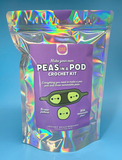 Cult Crochet Peas in a Pod Crochet Kit – Amigurumi Chenille Craft Kit at Bibelot Leek UK Stockist
