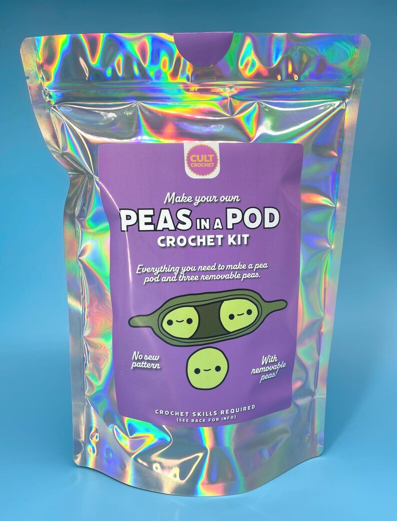 Cult Crochet Peas in a Pod Crochet Kit – Amigurumi Chenille Craft Kit at Bibelot Leek UK Stockist