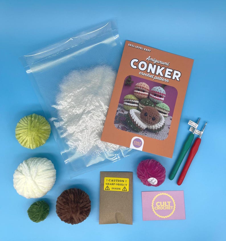 Cult Crochet Learn To Crochet Kit | Chunky Chenille Yarn | Beginner Kit at Bibelot Leek, UK Stockist