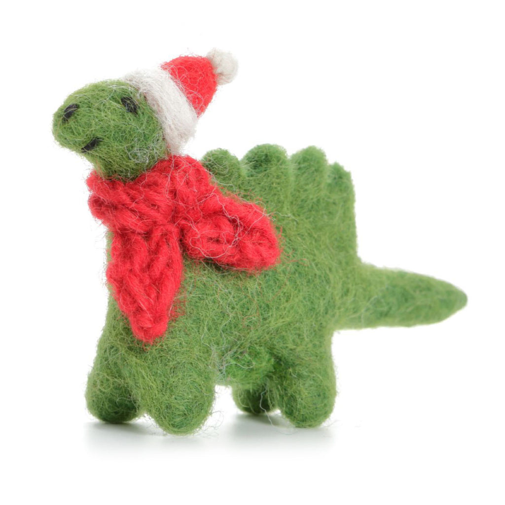 Amica Felt fair trade Mini Christmas Diplodocus Decoration