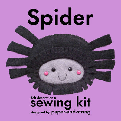 Paper & String Spider Felt Decoration Sewing Kit at Bibelot Leek UK Stockist
