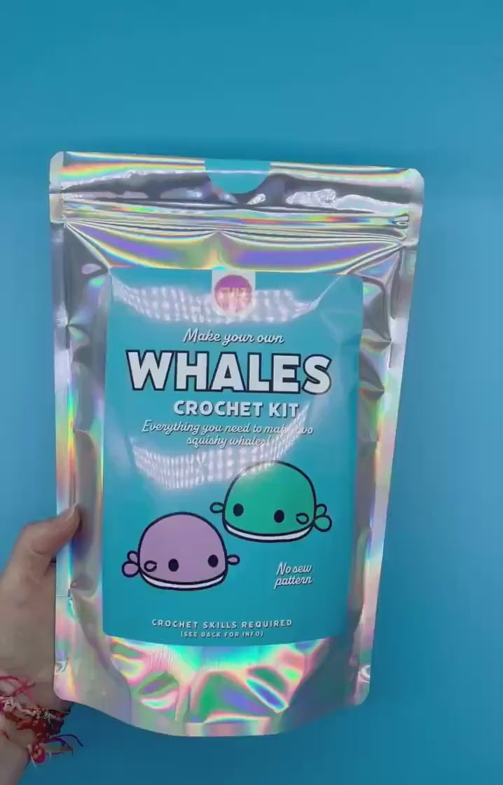 Cult Crochet Whale Crochet Kit – Amigurumi Chenille Craft Kit at Bibelot Leek UK Stockist
