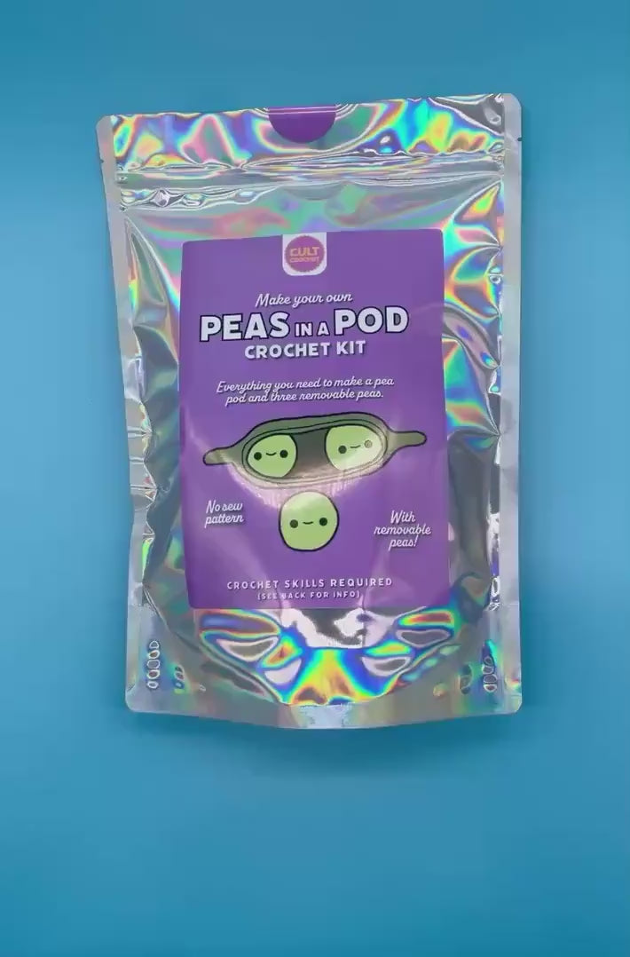 Cult Crochet Peas in a Pod Crochet Kit – Amigurumi Chenille Craft Kit at Bibelot Leek UK Stockist